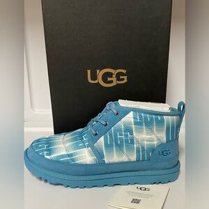 UGG Neumel LTA Wavelength Mens Insulated Winter Snow Boots Size 11 Blue Whit NEW